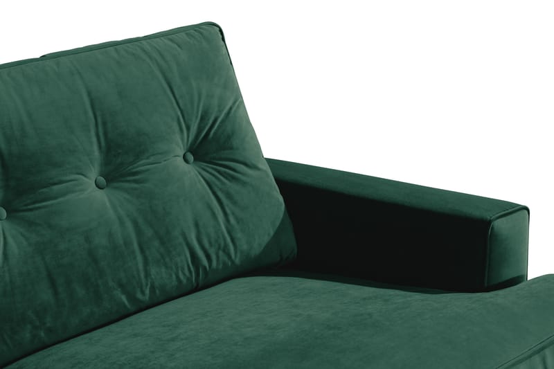 Dalby 3-seters Sofa Fløyel - Mørkegrønn - Howard sofa - Fløyel sofaer - Sofa 3 seter