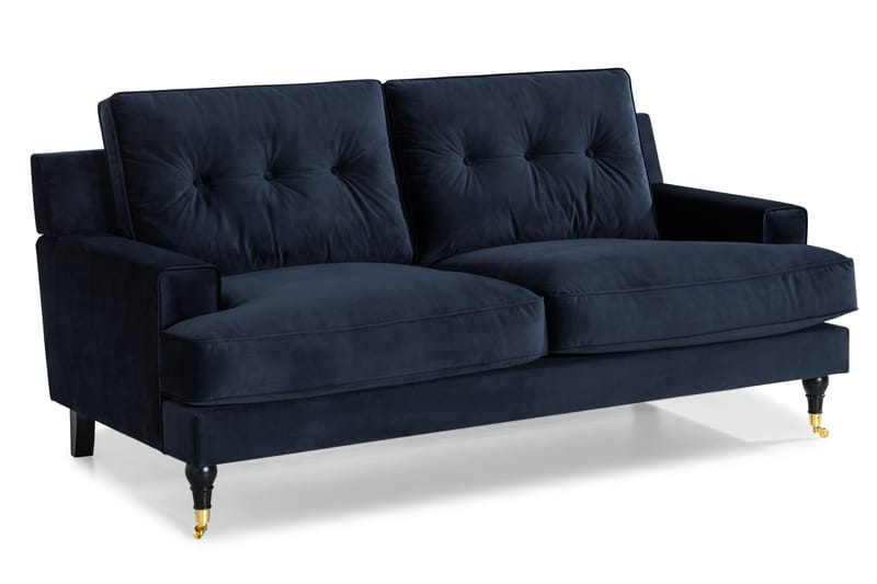 Dalby Fløyelssofa 2-Seter - Midnattsblå - Howard sofa - Fløyel sofaer - 2 seter sofa