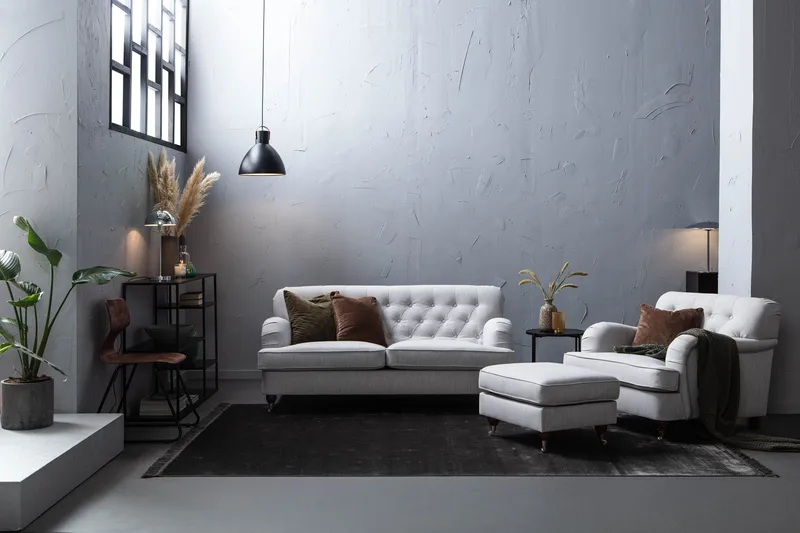 Howard 2-seters Stoffsofa - Grå - Møbler - Sofaer - Howard sofa