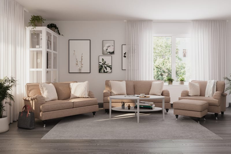 Howard Classic 2-seters Sofa - Mørk beige - Howard sofa - 2 seter sofa