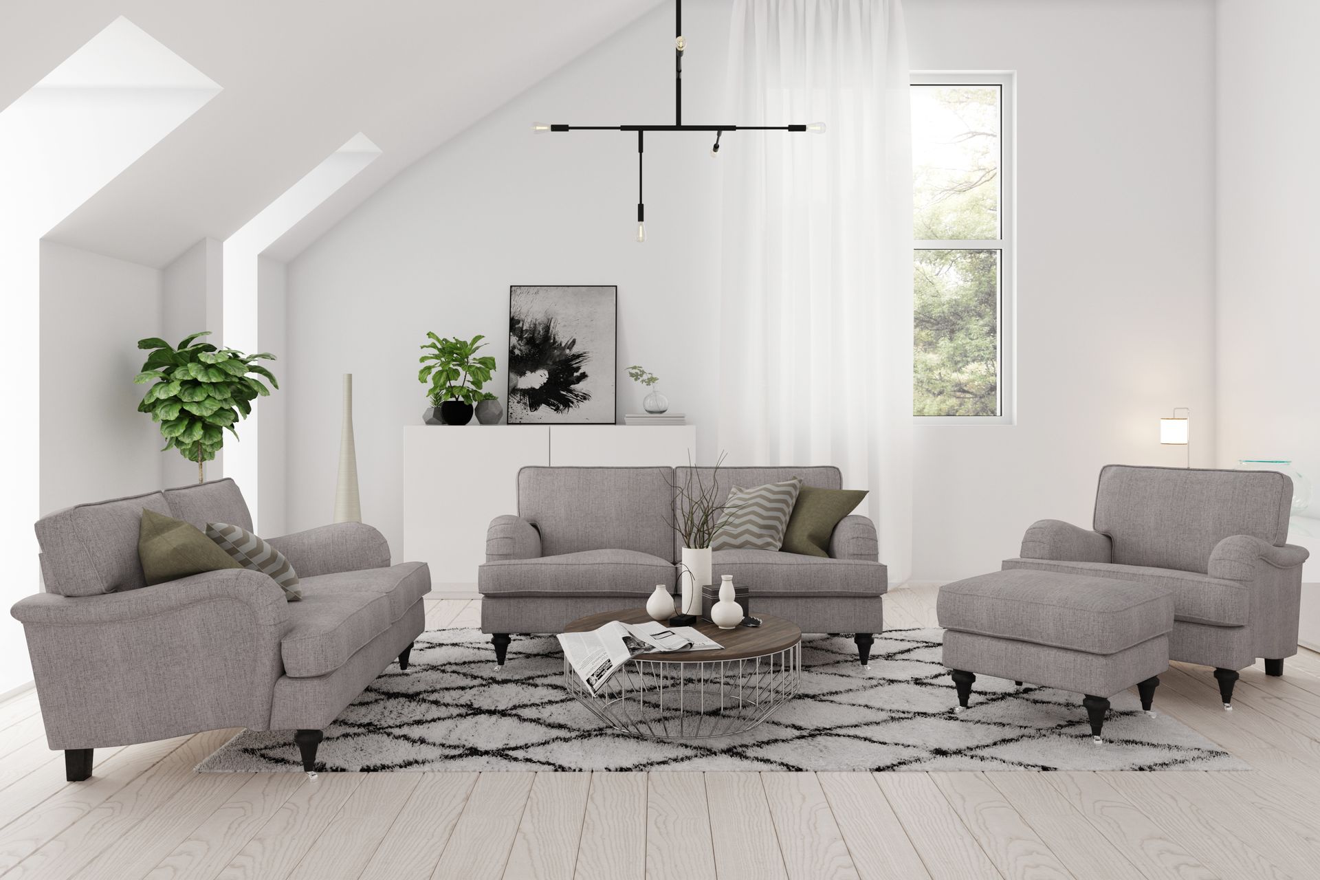 Howard Classic 2-seters Stoffsofa - Beige / Grå - Møbler - Sofaer - Howard sofa