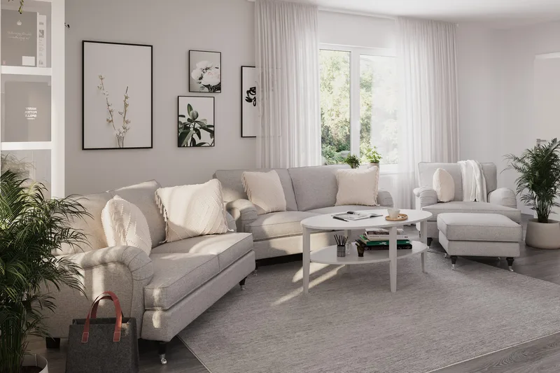 Howard Classic 2-seters Stoffsofa - Grå - Møbler - Sofaer - Howard sofa