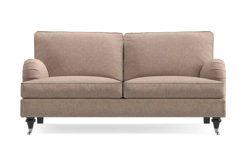 Howard Classic 2-seters Stoffsofa, Mørk beige