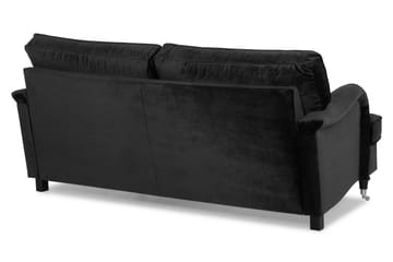 Howard Classic 2-seters Svunget Fløyelssofa - Svart - Møbler - Sofaer - Howard sofa