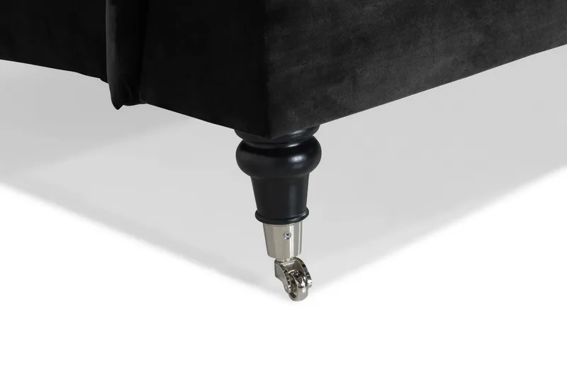 Howard Classic 2-seters Svunget Fløyelssofa - Svart - Møbler - Sofaer - Howard sofa