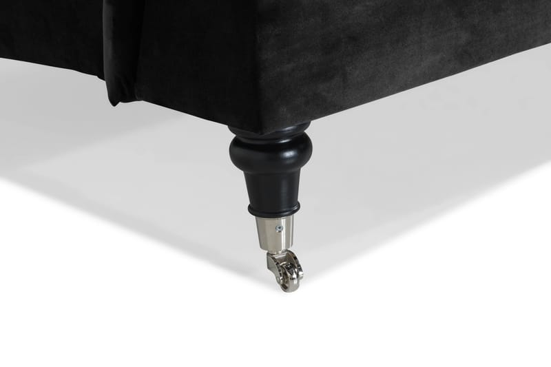 Howard Classic 2-seters Svunget Fløyelssofa - Svart - Møbler - Sofaer - Howard sofa