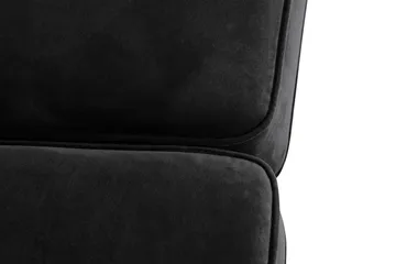 Howard Classic 2-seters Svunget Fløyelssofa - Svart - Møbler - Sofaer - Howard sofa