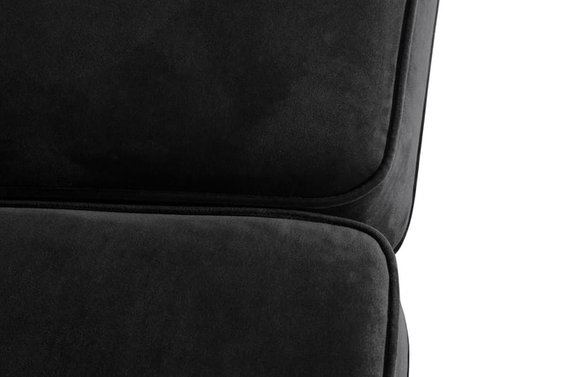 Howard Classic 2-seters Svunget Fløyelssofa - Svart - Møbler - Sofaer - Howard sofa