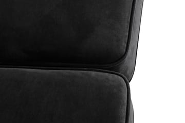 Howard Classic 2-seters Svunget Fløyelssofa - Svart - Møbler - Sofaer - Howard sofa