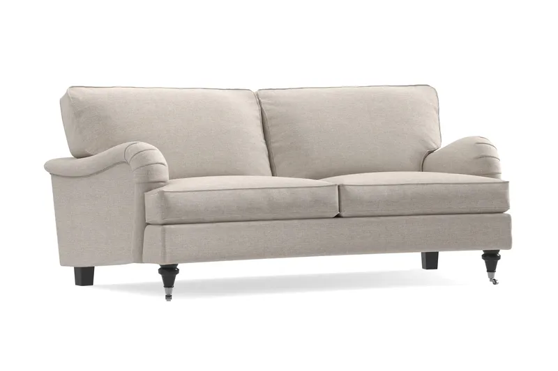 Howard Classic 2-seters Svunget Stoffsofa - Beige - Møbler - Sofaer - Howard sofa