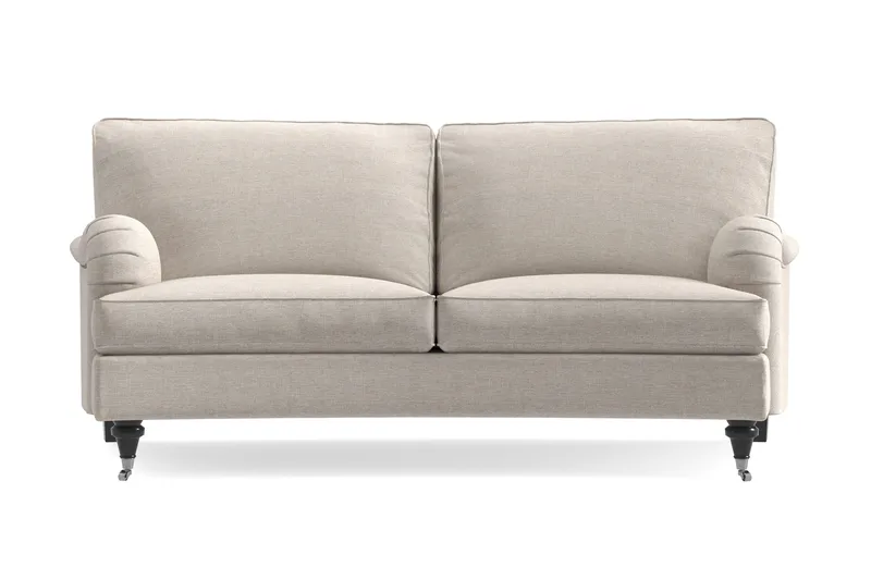 Howard Classic 2-seters Svunget Stoffsofa, Beige
