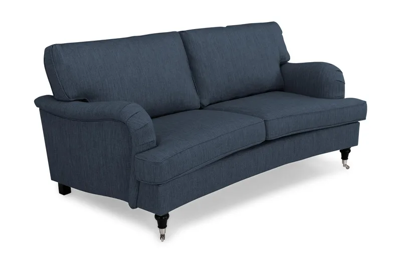 Howard Classic 2-seters Svunget Stoffsofa - Blå - Møbler - Sofaer - Howard sofa