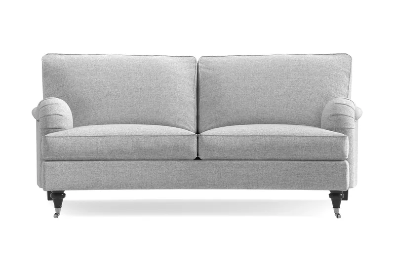 Howard Classic 2-seters Svunget Stoffsofa - Gr å - Møbler - Sofaer - Howard sofa