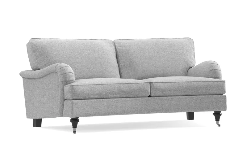 Howard Classic 2-seters Svunget Stoffsofa - Grå - Møbler - Sofaer - Howard sofa