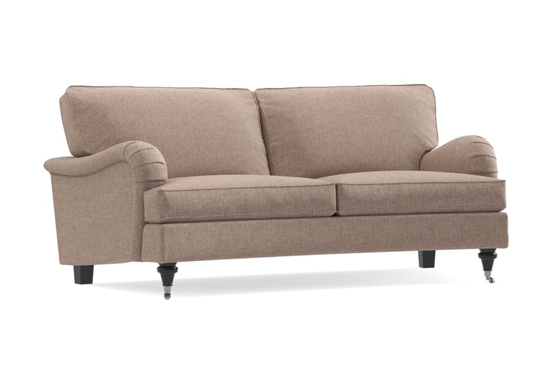 Howard Classic 2-seters Svunget Stoffsofa - Mørk beige - Møbler - Sofaer - Howard sofa