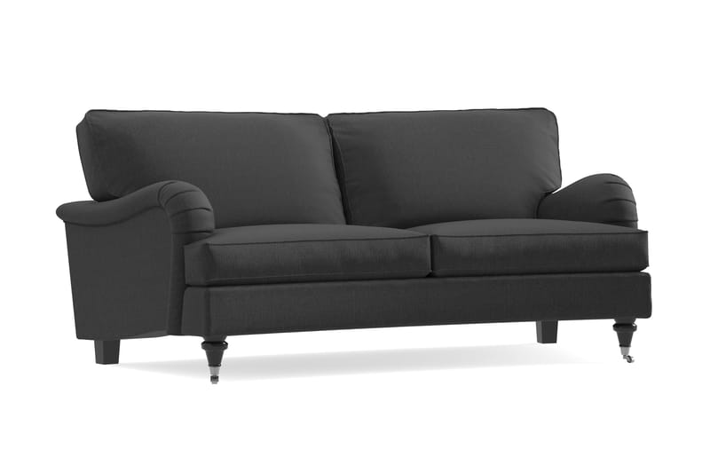 Howard Classic 2-seters Svunget Stoffsofa - Mørk grå - Møbler - Sofaer - Howard sofa