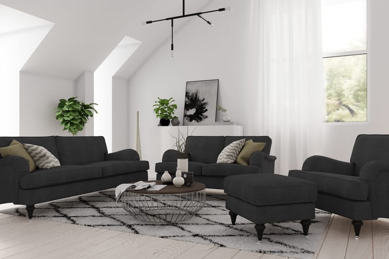 Howard Classic 3-seters Stoffsofa - Antrasitt - Møbler - Sofaer - Howard sofa