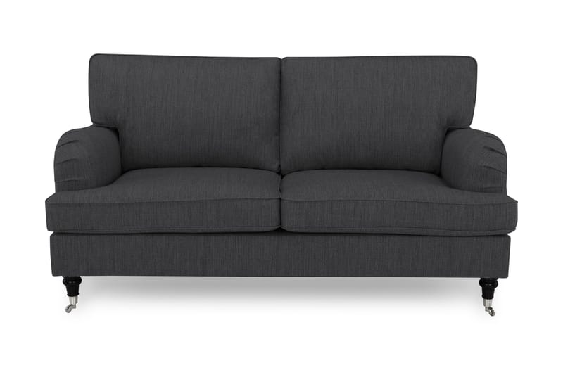 Howard Classic 3-seters Stoffsofa, Antrasitt