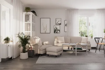 Howard Classic 3-seters Stoffsofa - Beige - Møbler - Sofaer - Howard sofa