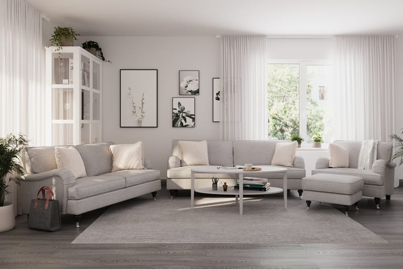 Howard Classic 3-seters Stoffsofa - Grå - Møbler - Sofaer - Howard sofa