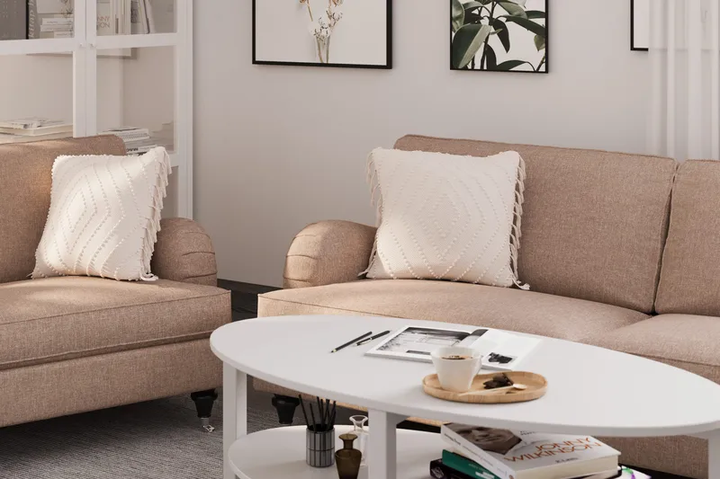 Howard Classic 3-seters Stoffsofa - Mørk beige - Møbler - Sofaer - Howard sofa