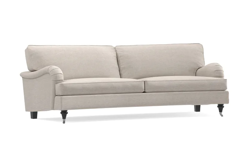 Howard Classic 3-seters Svunget Stoffsofa - Beige - Møbler - Sofaer - Howard sofa