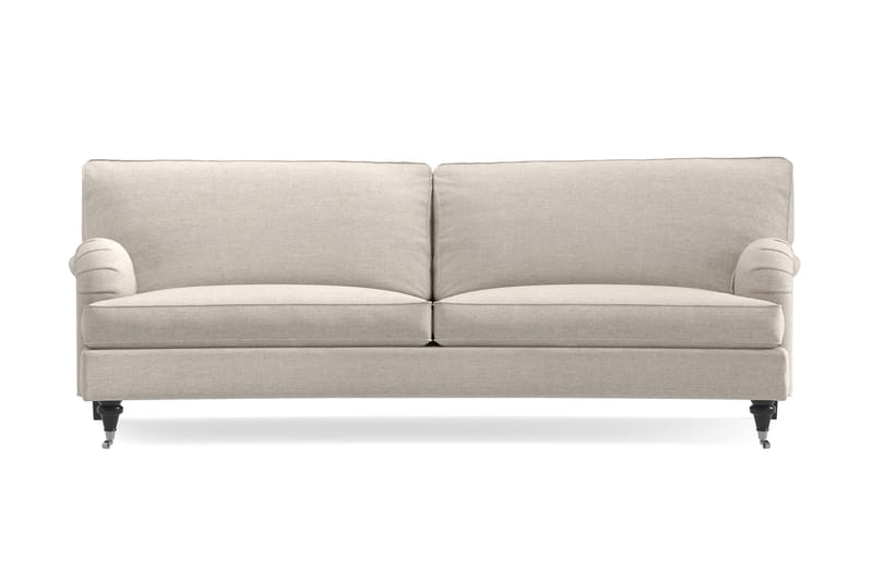 Howard Classic 3-seters Svunget Stoffsofa - Beige - Møbler - Sofaer - Howard sofa
