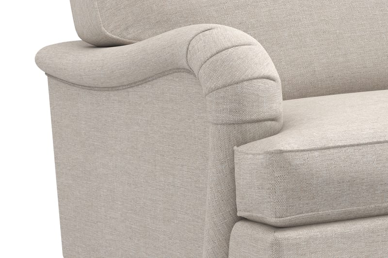 Howard Classic 3-seters Svunget Stoffsofa - Beige - Møbler - Sofaer - Howard sofa