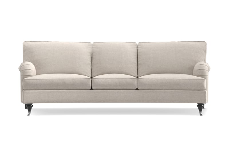 Howard Classic 3-seters Svunget Stoffsofa - Beige - Møbler - Sofaer - Howard sofa