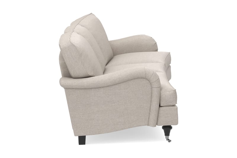 Howard Classic 3-seters Svunget Stoffsofa - Beige - Møbler - Sofaer - Howard sofa