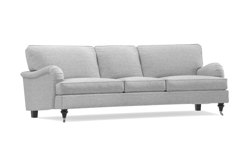 Howard Classic 3-seters Svunget Stoffsofa - Grå - Møbler - Sofaer - Howard sofa