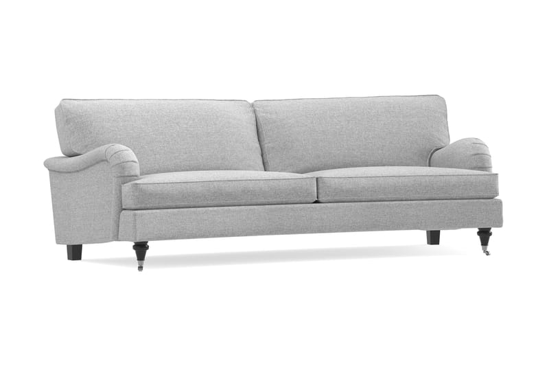 Howard Classic 3-seters Svunget Stoffsofa - Grå - Møbler - Sofaer - Howard sofa