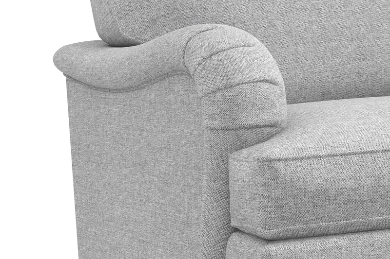 Howard Classic 3-seters Svunget Stoffsofa - Grå - Møbler - Sofaer - Howard sofa