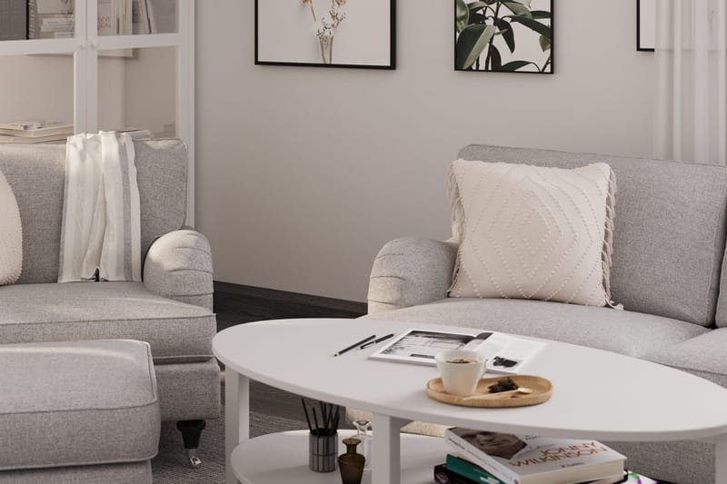 Howard Classic 3-seters Svunget Stoffsofa - Grå - Møbler - Sofaer - Howard sofa