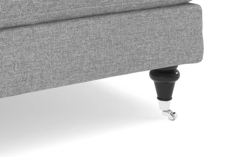 Howard Classic 3-seters Svunget Stoffsofa - Grå - Møbler - Sofaer - Howard sofa