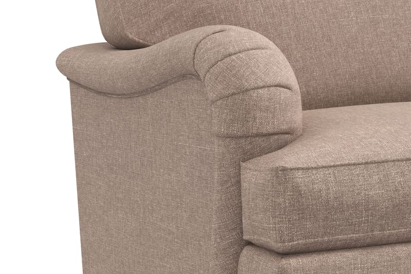 Howard Classic 3-seters Svunget Stoffsofa - Mørk beige - Møbler - Sofaer - Howard sofa