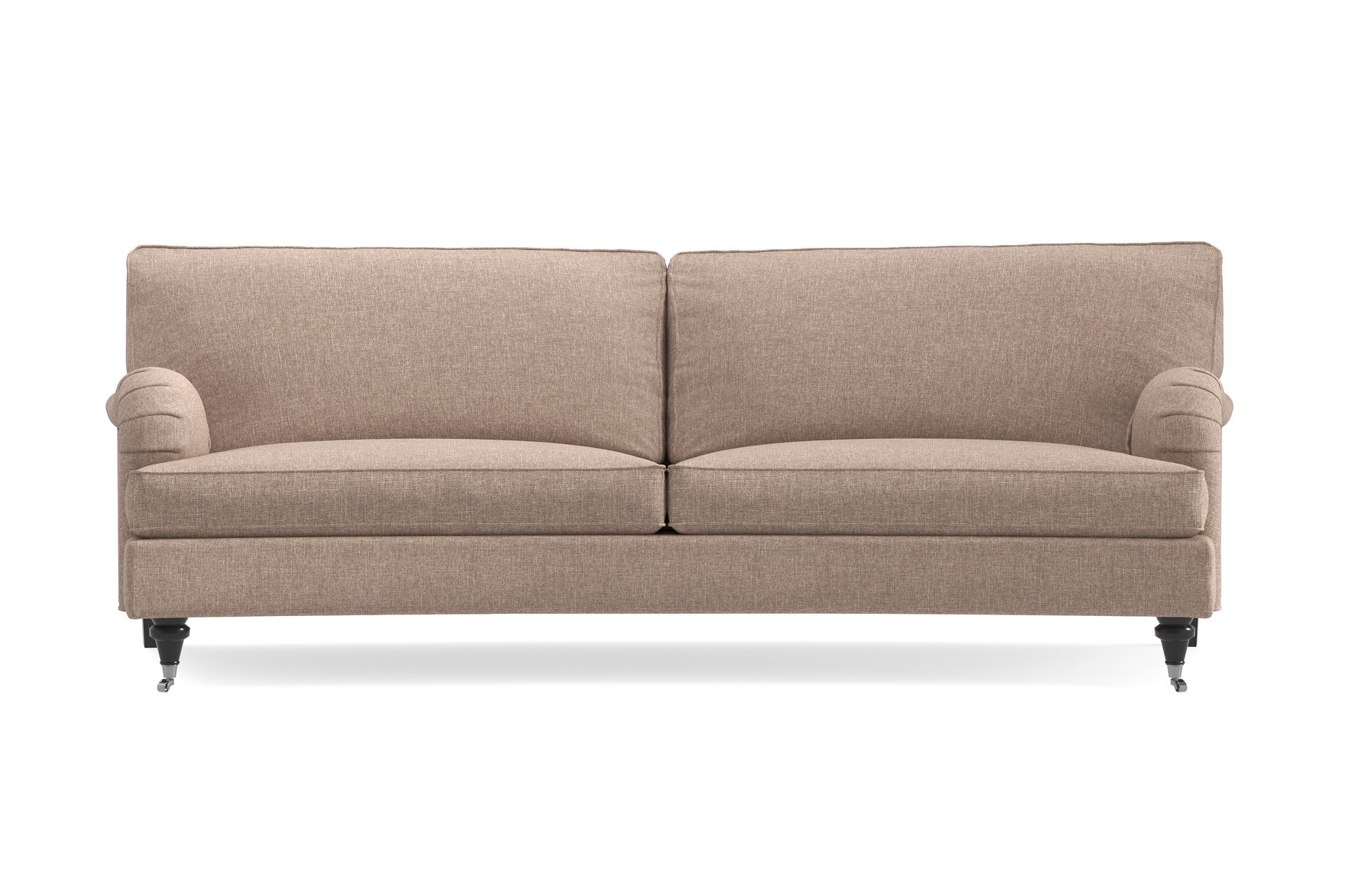 Howard Classic 3-seters Svunget Stoffsofa - Mørk beige - Møbler - Sofaer - Howard sofa