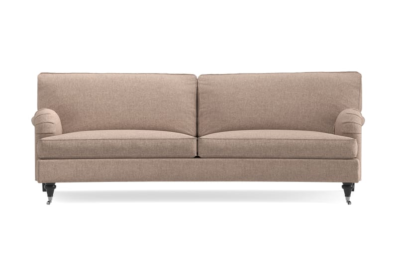 Howard Classic 3-seters Svunget Stoffsofa - Mørk beige - Møbler - Sofaer - Howard sofa