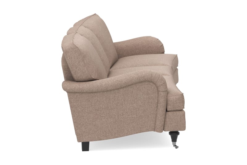 Howard Classic 3-seters Svunget Stoffsofa - Mørk beige - Møbler - Sofaer - Howard sofa