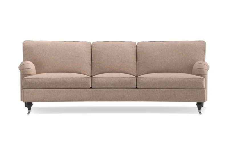 Howard Classic 3-seters Svunget Stoffsofa - Mørk beige - Møbler - Sofaer - Howard sofa