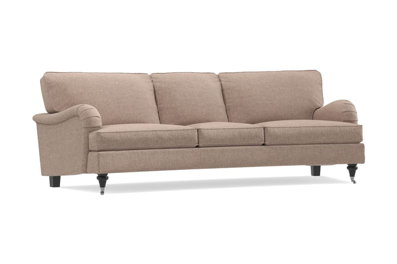 Howard Classic 3-seters Svunget Stoffsofa - Mørk beige - Møbler - Sofaer - Howard sofa