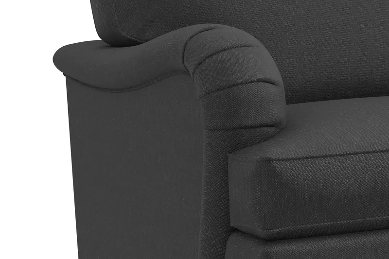 Howard Classic 3-seters Svunget Stoffsofa - Mørk grå - Møbler - Sofaer - Howard sofa