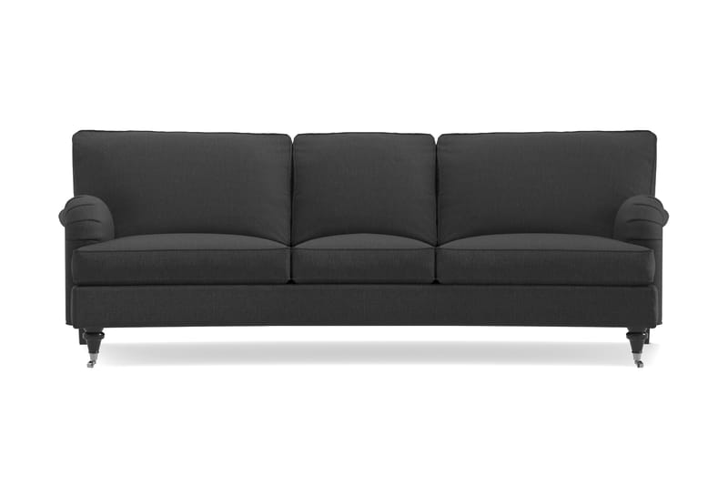 Howard Classic 3-seters Svunget Stoffsofa - Mørk grå - Møbler - Sofaer - Howard sofa