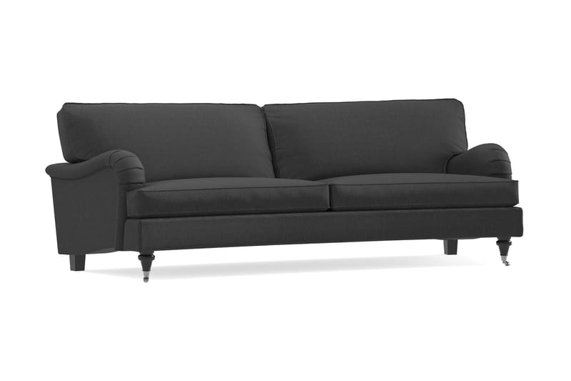 Howard Classic 3-seters Svunget Stoffsofa - Mørk grå - Møbler - Sofaer - Howard sofa