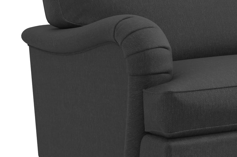 Howard Classic 3-seters Svunget Stoffsofa - Mørk grå - Møbler - Sofaer - Howard sofa