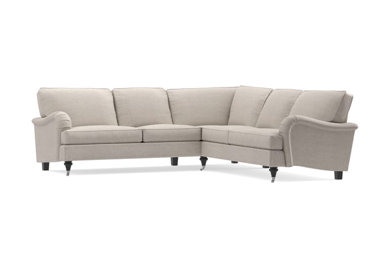 Howard Classic 6-seters L-formet Hjørnesofa i Stoff, Beige