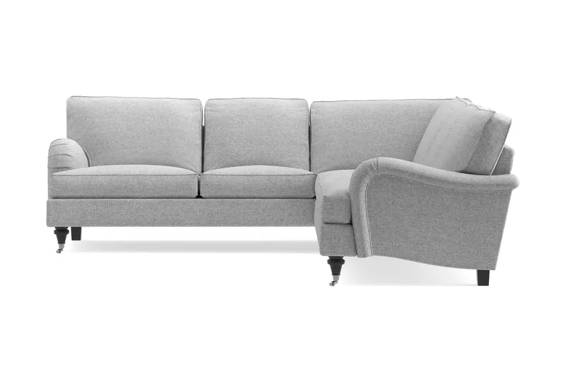 Howard Classic 6-seters L-formet Hjørnesofa i Stoff - Grå - Møbler - Sofaer - Howard sofa