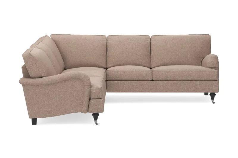 Howard Classic 6-seters L-formet Hjørnesofa i Stoff - Mørk beige - Møbler - Sofaer - Howard sofa