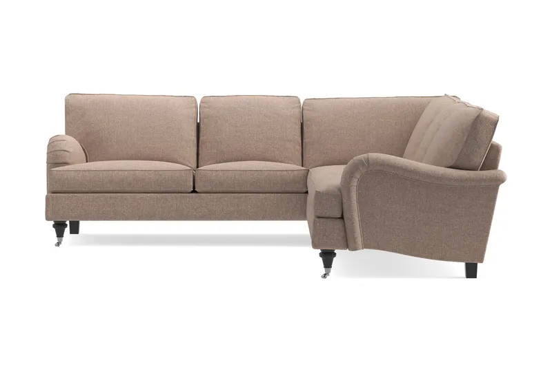 Howard Classic 6-seters L-formet Hjørnesofa i Stoff - Mørk beige - Møbler - Sofaer - Howard sofa