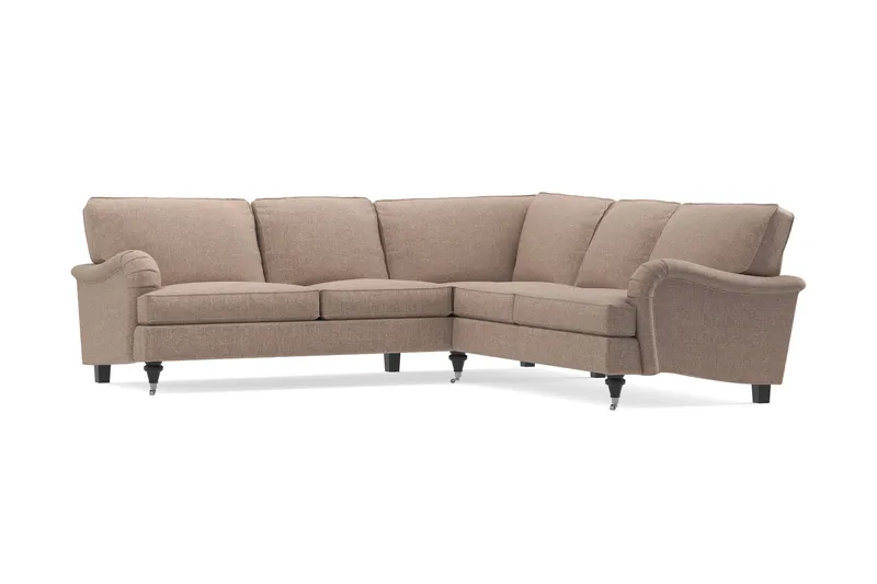 Howard Classic 6-seters L-formet Hjørnesofa i Stoff - Mørk beige - Møbler - Sofaer - Howard sofa